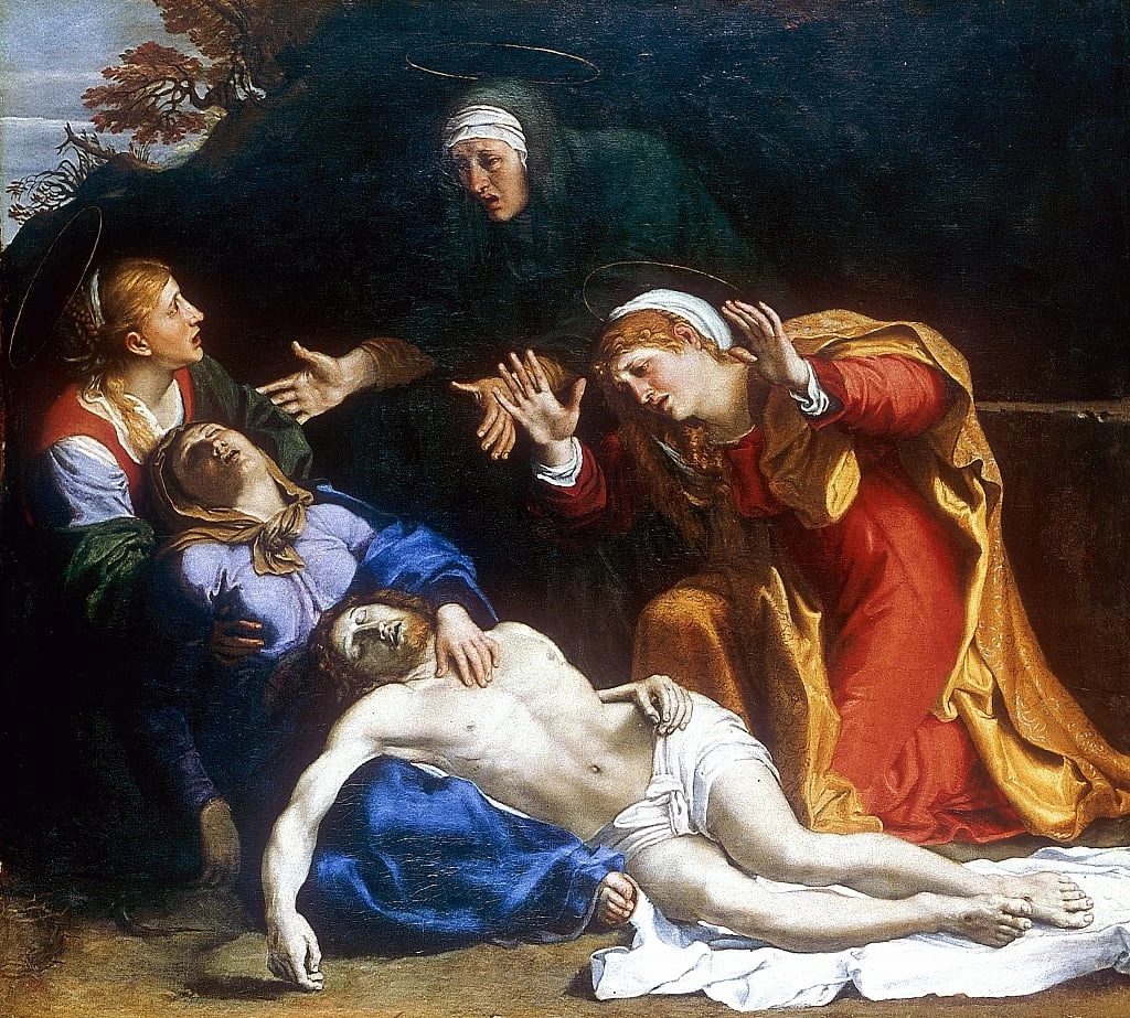 Le tre Marie sul corpo di Cristo morto